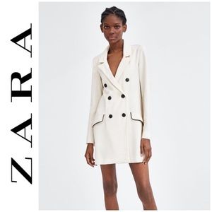NWT Zara Sand Double-Breasted blazer/jacket ⭐️